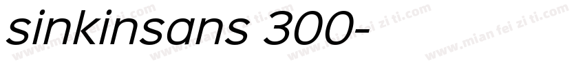 sinkinsans 300字体转换